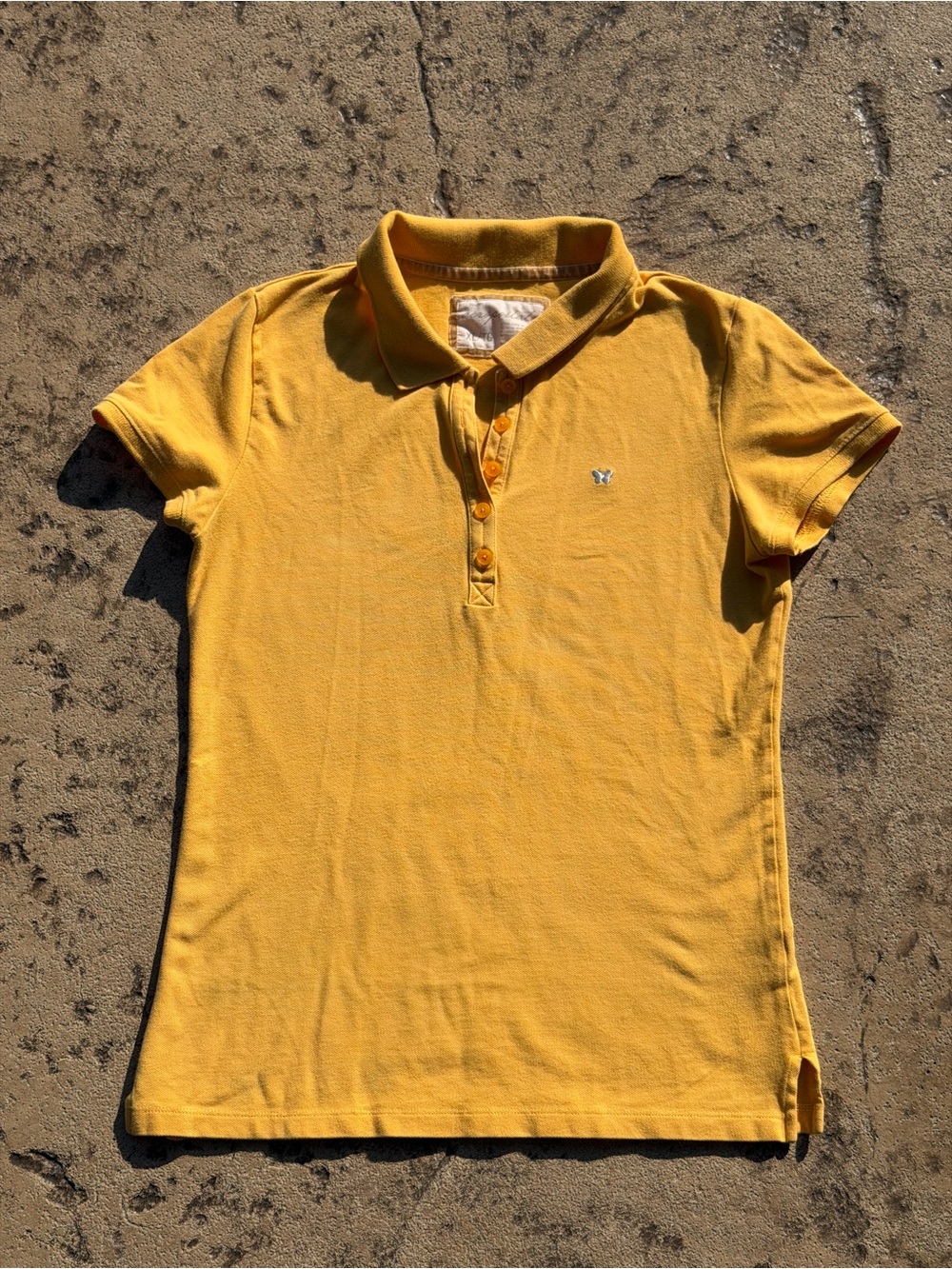 Aeropostale Yellow Short Sleeve Polo Tee